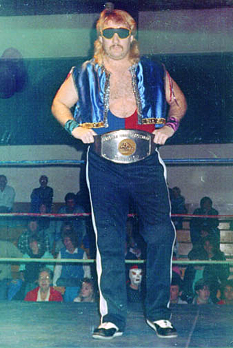 “Vicious” Verne with the Canadian Jr. Heavyweight Championship in the 1980’s